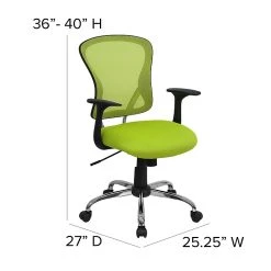 Flash Furniture Mid-Back Office Chair, Green 16 Flash Furniture Mid-Back Office Chair, Green -Office Chairs Shop unnamed file 2937