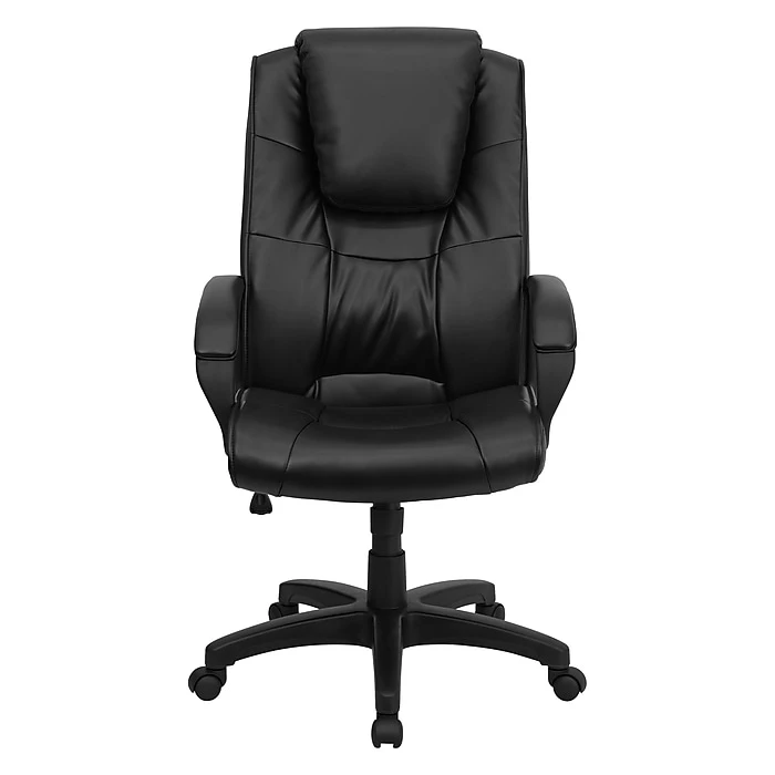 Flash Furniture High Back Leather Swivel Executive Office Chair, Black 9 Flash Furniture High Back Leather Swivel Executive Office Chair, Black - Image 7