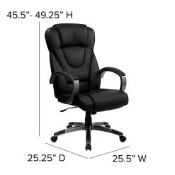 Flash Furniture High Back Leather Executive Office Chair With Tilt Lock Mechanism, Black -Office Chairs Shop unnamed file 2971