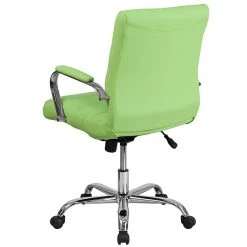 Flash Furniture Mid-Back, Green Vinyl Executive Swivel Office Chair With Chrome Arms [GO-2240-GN-GG] -Office Chairs Shop unnamed file 2987