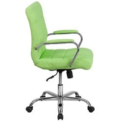 Flash Furniture Mid-Back, Green Vinyl Executive Swivel Office Chair With Chrome Arms [GO-2240-GN-GG] -Office Chairs Shop unnamed file 2989