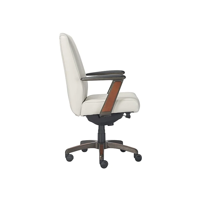 La-Z-Boy Bennett Ergonomic Faux Leather Swivel Executive Chair, White (CHR10082A) 5 La-Z-Boy Bennett Ergonomic Faux Leather Swivel Executive Chair, White (CHR10082A) - Image 3