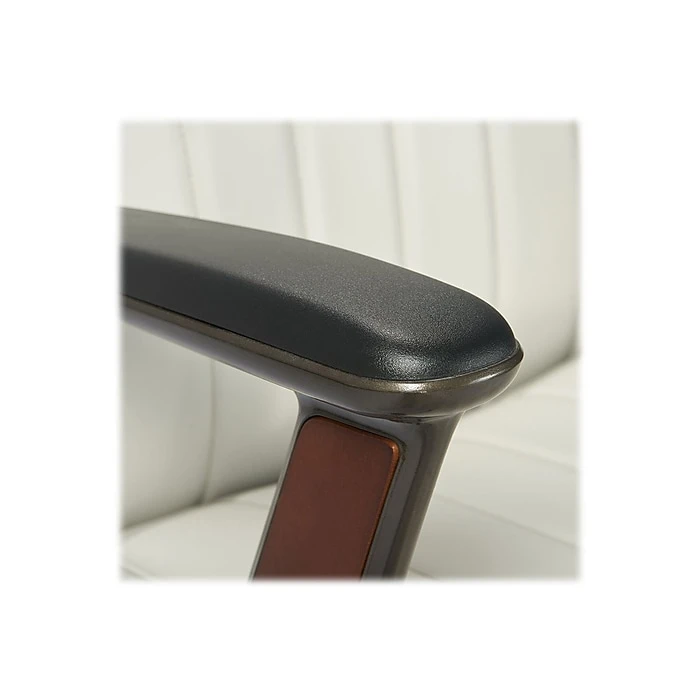 La-Z-Boy Bennett Ergonomic Faux Leather Swivel Executive Chair, White (CHR10082A) 7 La-Z-Boy Bennett Ergonomic Faux Leather Swivel Executive Chair, White (CHR10082A) - Image 5