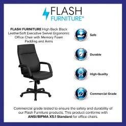Flash Furniture High Back Leather Executive Office Chairs With Memory Foam Padding (BT90033HBK) 14 Flash Furniture High Back Leather Executive Office Chairs With Memory Foam Padding (BT90033HBK) -Office Chairs Shop unnamed file 3046