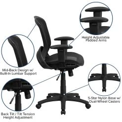 Flash Furniture Mesh Executive Chair, Black (HL-0007T-GG) -Office Chairs Shop unnamed file 3058
