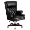 Flash Furniture Leathersoft Traditional Executive Chair, Black (CIJ600BK)