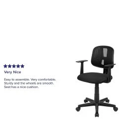 Flash Furniture Fundamentals Foam Swivel Computer And Desk Chair, Black (LF134ABK) -Office Chairs Shop unnamed file 308
