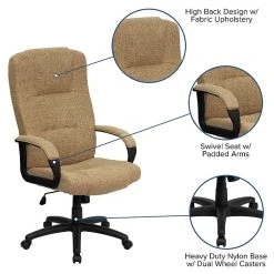 Flash Furniture High Back Fabric Executive Office Chairs (BT9022BGE) -Office Chairs Shop unnamed file 3161