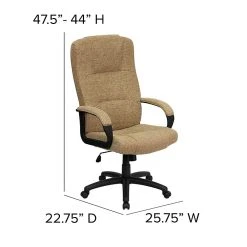Flash Furniture High Back Fabric Executive Office Chairs (BT9022BGE) -Office Chairs Shop unnamed file 3162