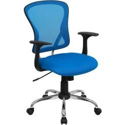 Flash Furniture Mid-Back Office Chair, Blue