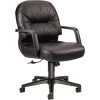 HON® 2090 Series Leather Executive Mid-Back Chair, Black