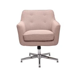 Serta Style Ashland Fabric Swivel Computer And Desk Chair, Blush Pink (47140C)