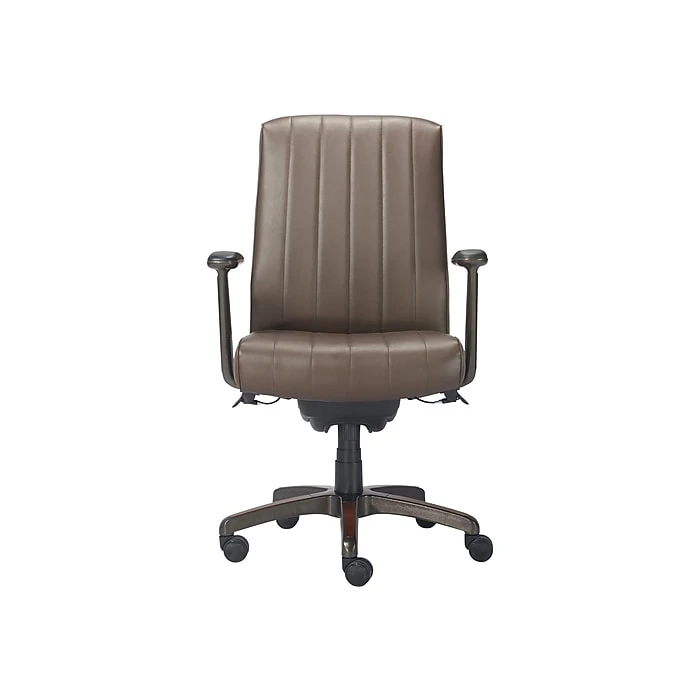 La-Z-Boy Bennett Ergonomic Faux Leather Swivel Executive Chair, Brown (CHR10082C) 3 La-Z-Boy Bennett Ergonomic Faux Leather Swivel Executive Chair, Brown (CHR10082C)