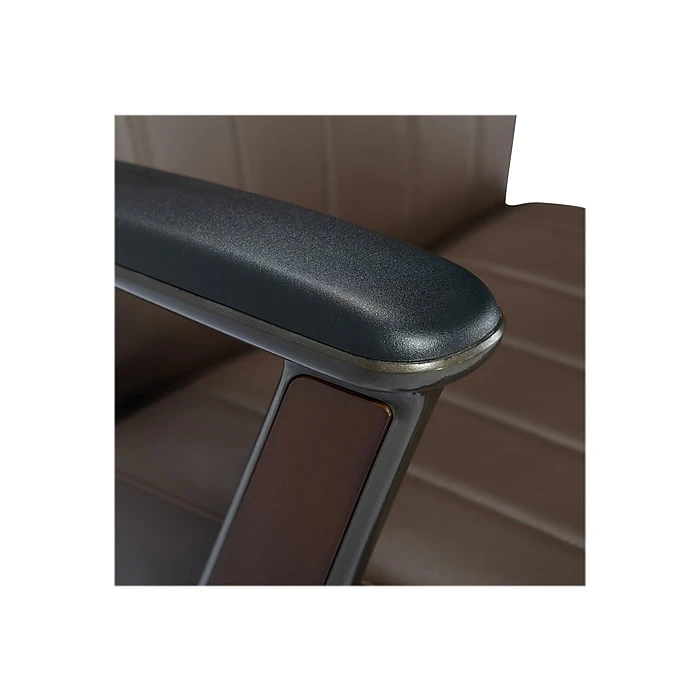 La-Z-Boy Bennett Ergonomic Faux Leather Swivel Executive Chair, Brown (CHR10082C) 7 La-Z-Boy Bennett Ergonomic Faux Leather Swivel Executive Chair, Brown (CHR10082C) - Image 5