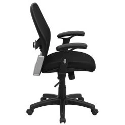 Flash Furniture Mid Back Super Mesh Office Chair With Black Fabric Seat, Black -Office Chairs Shop unnamed file 3241