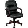 HON® Pillow-Soft 2190 Series Executive Leather Mid-Back Chairs, Mahogany/Black -Office Chairs Shop unnamed file 3248