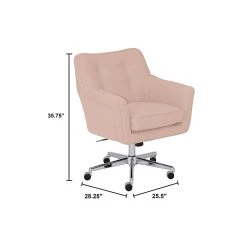 Serta Style Ashland Fabric Swivel Computer And Desk Chair, Blush Pink (47140C) -Office Chairs Shop unnamed file 326