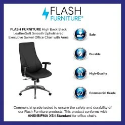 Flash Furniture BT90068H Black Leather Executive Swivel High Back Office Chair -Office Chairs Shop unnamed file 3279