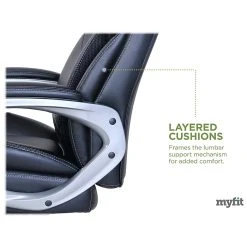 Serta My Fit Ergonomic Bonded Leather Swivel Executive Chair, Black (CHR100015) -Office Chairs Shop unnamed file 3307