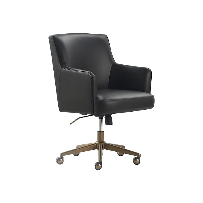 Finch Belmont Ergonomic Leather Swivel Executive Chair, Charcoal (CHR10061C) 4 Finch Belmont Ergonomic Leather Swivel Executive Chair, Charcoal (CHR10061C) - Image 2