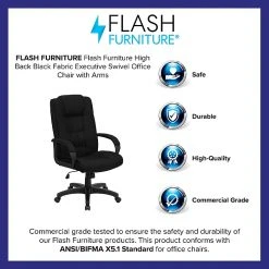 Flash Furniture Fabric Executive Chair, Black (GO5301BBK) -Office Chairs Shop unnamed file 3359
