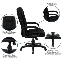 Flash Furniture Fabric Executive Chair, Black (GO5301BBK) -Office Chairs Shop unnamed file 3360