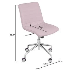 ELLE Decor Adelaide Fabric Task Chair, Pink (48214A) -Office Chairs Shop unnamed file 342