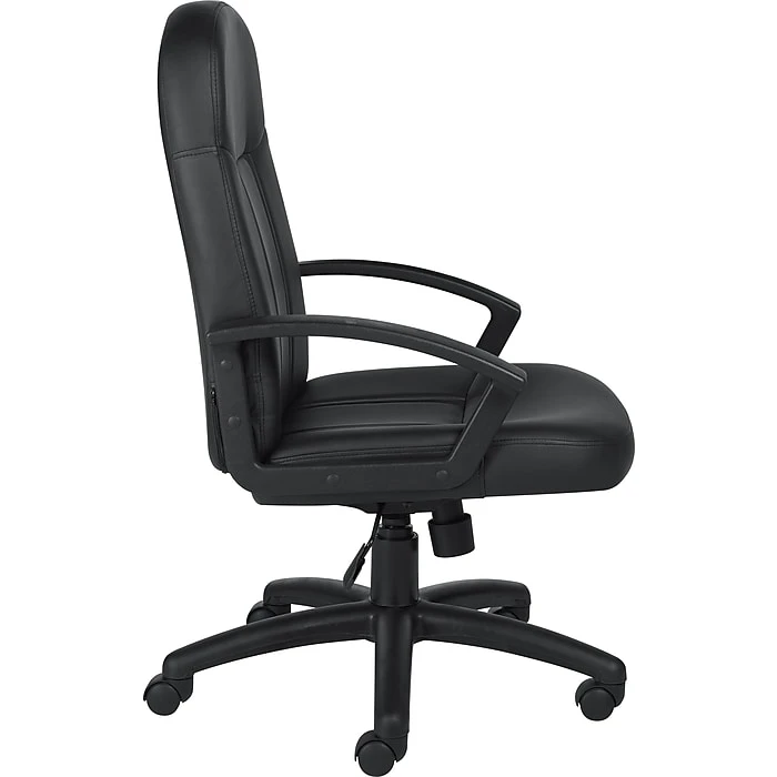 GIS Offices To Go Luxhide Bonded Leather Executive Mid-Back Chair, Black (OTG11616B) 5 GIS Offices To Go Luxhide Bonded Leather Executive Mid-Back Chair, Black (OTG11616B) - Image 3