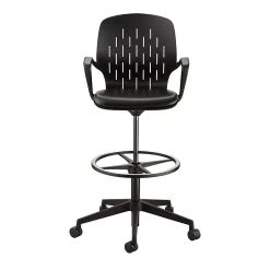 Safco® Shell™ Vinyl Upholstered Extended-Height Chair, Black (7014BL) -Office Chairs Shop unnamed file 356