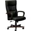 HON Topflight Executive High-Back Chair, Fixed Arms, Mahogany Finish, Black SofThread Leather (BSXVL844NSB11) -Office Chairs Shop unnamed file 3607