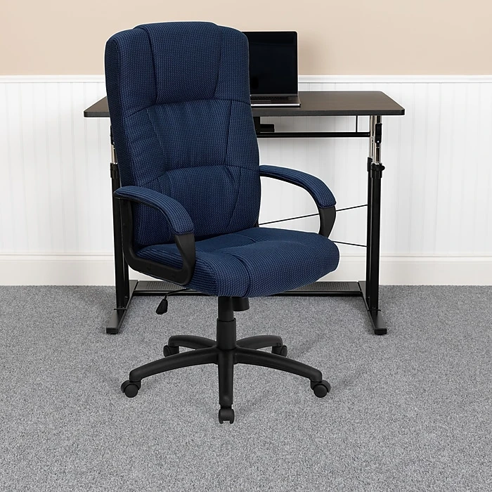 Flash Furniture High Back Fabric Executive Office Chairs (BT9022BL) 4 Flash Furniture High Back Fabric Executive Office Chairs (BT9022BL) - Image 2