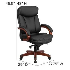 Flash Furniture LeatherSoft Executive Chair, Black/Mahogany (BT-90171H-S-GG) -Office Chairs Shop unnamed file 3657