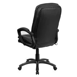 Flash Furniture Mid-Back Massaging Leather Executive Office Chair With Padded Loop Arms, Black -Office Chairs Shop unnamed file 3668