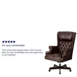 Flash Furniture CIJ600BRN Leathersoft Traditional Executive Chair, Brown 14 Flash Furniture CIJ600BRN Leathersoft Traditional Executive Chair, Brown -Office Chairs Shop unnamed file 3674