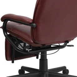 Flash Furniture High-Back LeatherSoft Executive Chair, Fixed Arms, Burgundy 19 Flash Furniture High-Back LeatherSoft Executive Chair, Fixed Arms, Burgundy -Office Chairs Shop unnamed file 3696