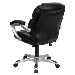 Flash Furniture Mid Back Leather Office Task Chair, Black -Office Chairs Shop unnamed file 3728