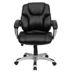Flash Furniture Mid Back Leather Office Task Chair, Black -Office Chairs Shop unnamed file 3730