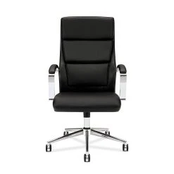 HON High-Back Executive Chair, Center-Tilt, Polished Aluminum, Black SofThread Leather (BSXVL105SB11) -Office Chairs Shop unnamed file 3754