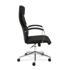 HON High-Back Executive Chair, Center-Tilt, Polished Aluminum, Black SofThread Leather (BSXVL105SB11) -Office Chairs Shop unnamed file 3755