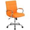 Flash Furniture Mid-Back, Orange Vinyl Executive Swivel Office Chair With Chrome Arms [GO-2240-ORG-GG] -Office Chairs Shop unnamed file 3774