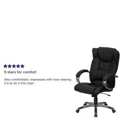 Flash Furniture High Back Leather Executive Office Chairs With Titanium Finish Loop Arms (BT9088BK) -Office Chairs Shop unnamed file 3801