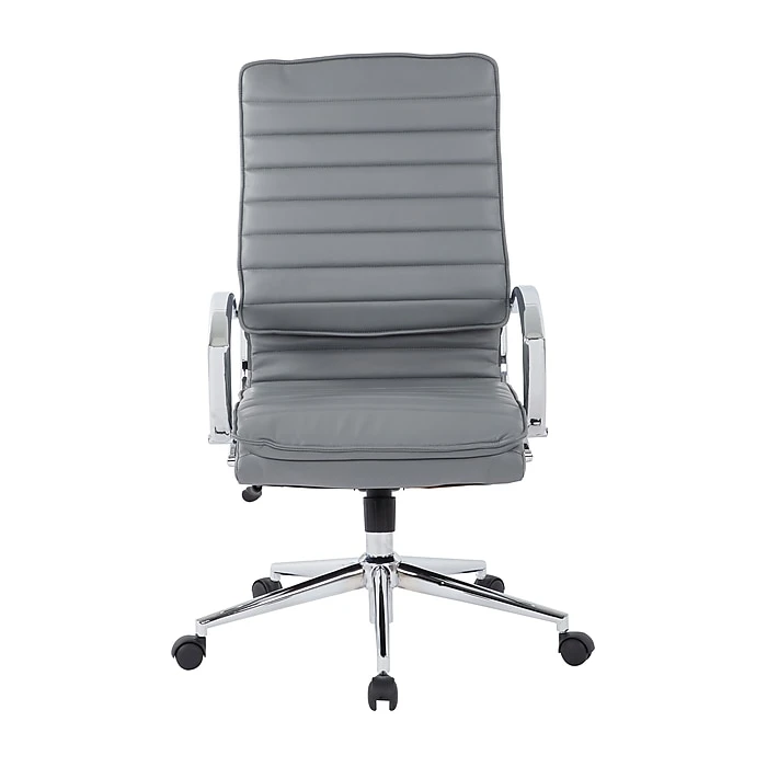 Office Star Pro-Line II Charcoal Gray Faux Leather High Back Manager's Chair With Chrome Finish Arms And Base (SPX23590C-U42) 7 Office Star Pro-Line II Charcoal Gray Faux Leather High Back Manager's Chair With Chrome Finish Arms And Base (SPX23590C-U42) - Image 5