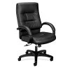 HON Client SofThread Leather Executive High-Back Chair, Center-Tilt, Fixed Arms, Black (BSXVL691SB11) -Office Chairs Shop unnamed file 3833