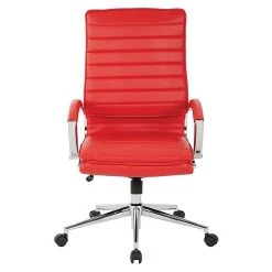Office Star Pro-Line II Red Faux Leather High Back Manager's Chair With Chrome Finish Arms And Base (SPX23590C-U9) -Office Chairs Shop unnamed file 3845