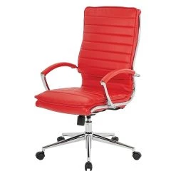 Office Star Pro-Line II Red Faux Leather High Back Manager's Chair With Chrome Finish Arms And Base (SPX23590C-U9) -Office Chairs Shop unnamed file 3846