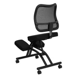 Flash Furniture Ergonomic Fabric Kneeling Chair, Armless, Black (WL3520) -Office Chairs Shop unnamed file 3887