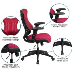 Flash Furniture BLZP806BY Mesh Office Chair, Burgundy (BLZP806BY) -Office Chairs Shop unnamed file 396