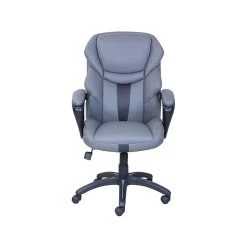 Office Chairs Shop 28 Dormeo Espo Octaspring Bonded Leather Managers Office Chair, Gray (47055)