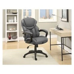 Dormeo Espo Octaspring Bonded Leather Managers Office Chair, Gray (47055) -Office Chairs Shop unnamed file 3970