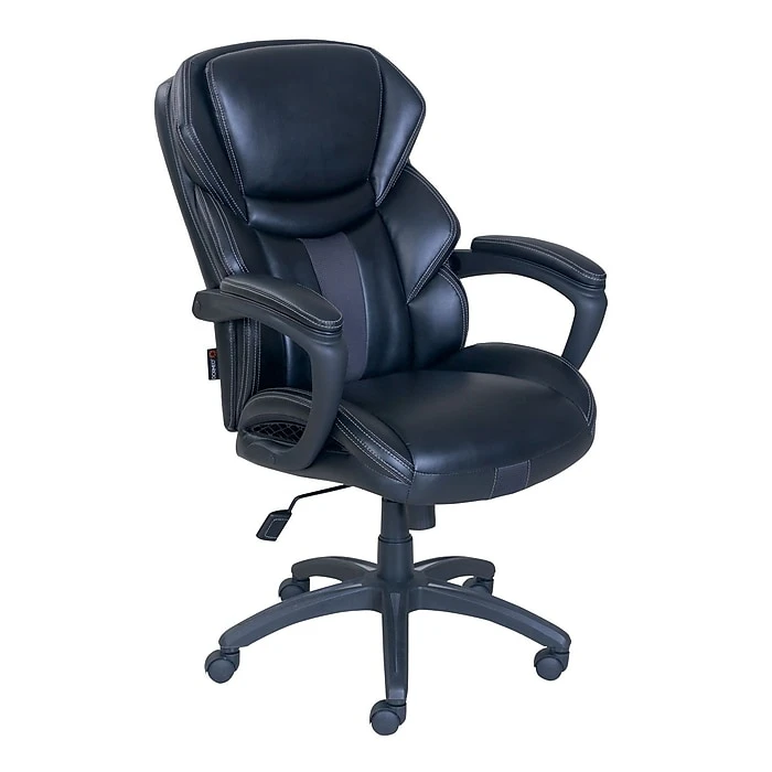Dormeo Espo Octaspring Bonded Leather Managers Office Chair, Fixed Arms, Black 3 Dormeo Espo Octaspring Bonded Leather Managers Office Chair, Fixed Arms, Black